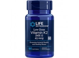 Life Extension Low-Dose Vitamin K2 (MK-7) 45 mcg, 90 softgels